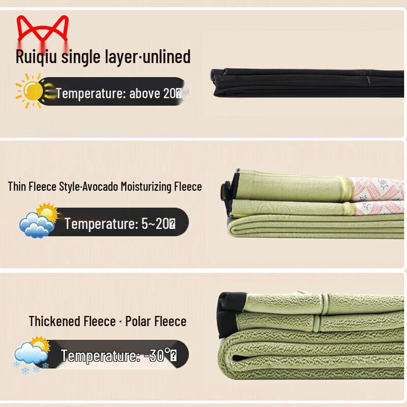 Maoren Women's Thick Fleece-Lined Tummy Control Warm Leggings