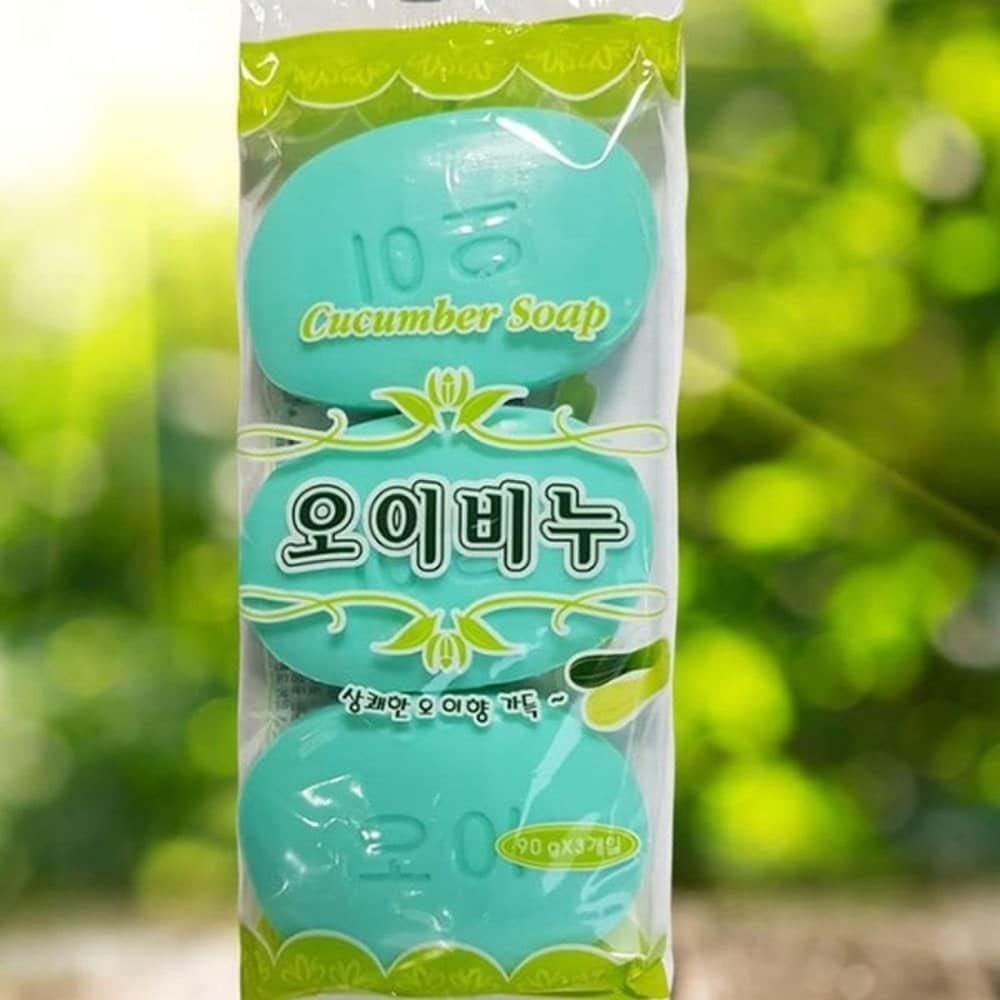 

Cucumber soap 90g (3 pieces)