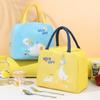 Cartoon Bento Insulated Lunch Bag with Aluminum Foil, Waterproof & Thickened