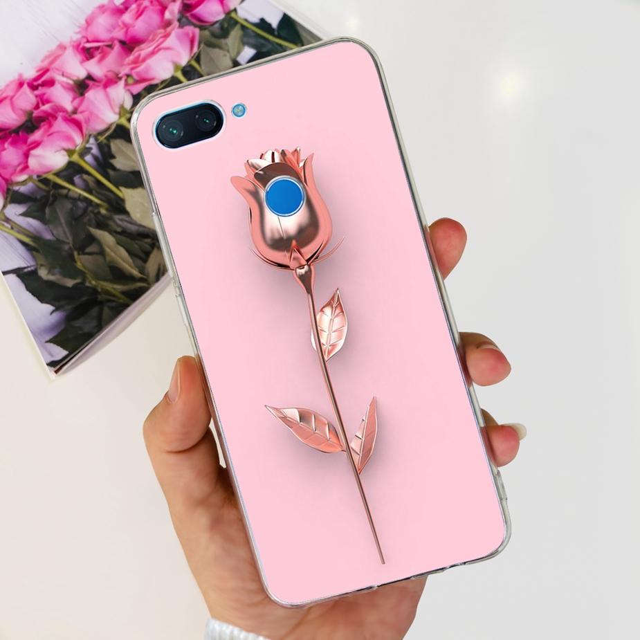 For Xiaomi Mi 8 Lite Case Cute Painted Cover Clear Silicone Phone Case For Xiaomi Mi 8 Lite 8Lite Back Cover 6.26'' Fundas Coque