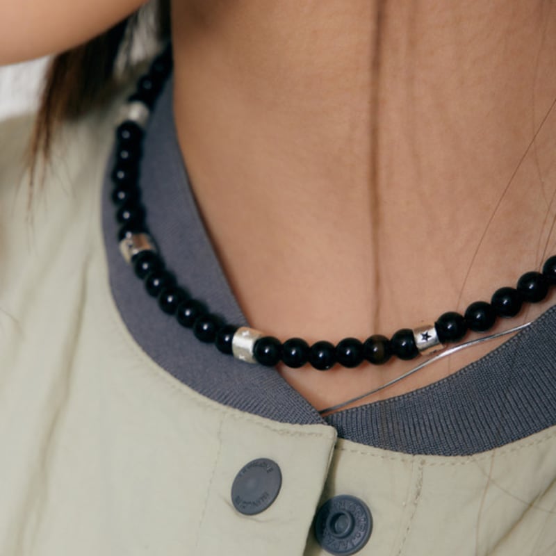 Fillow Onyx Star Ball Necklace