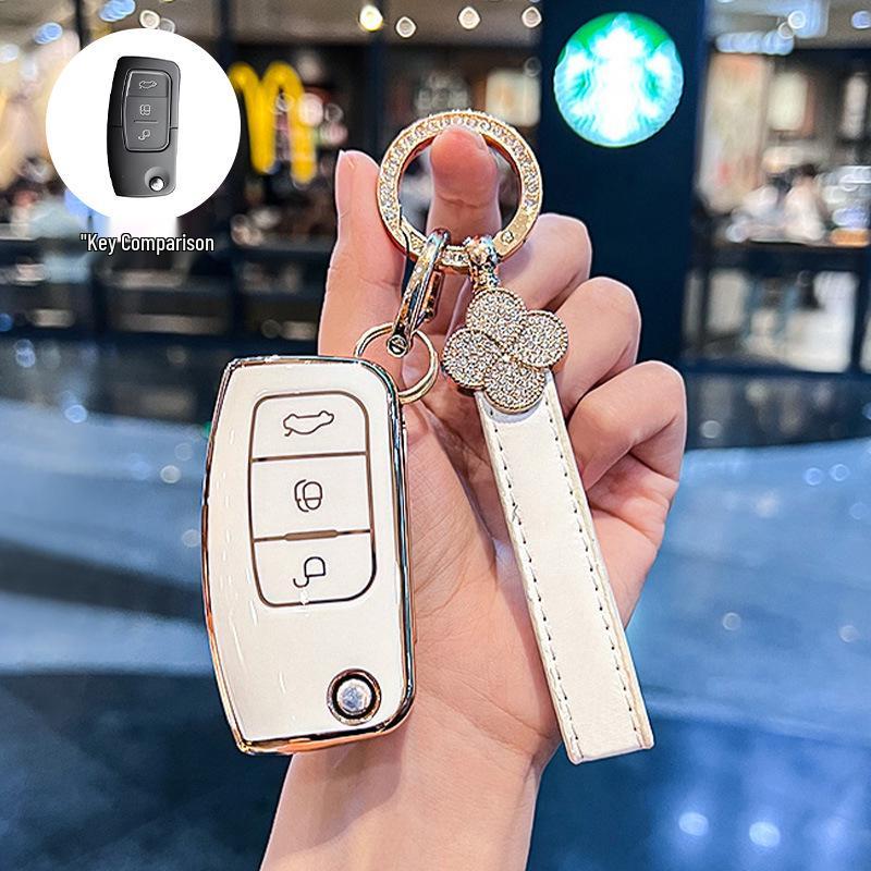 Ford 09-13 Classic Focus Fiesta Key Case, 16/18 EcoSport Old Model Key Bag