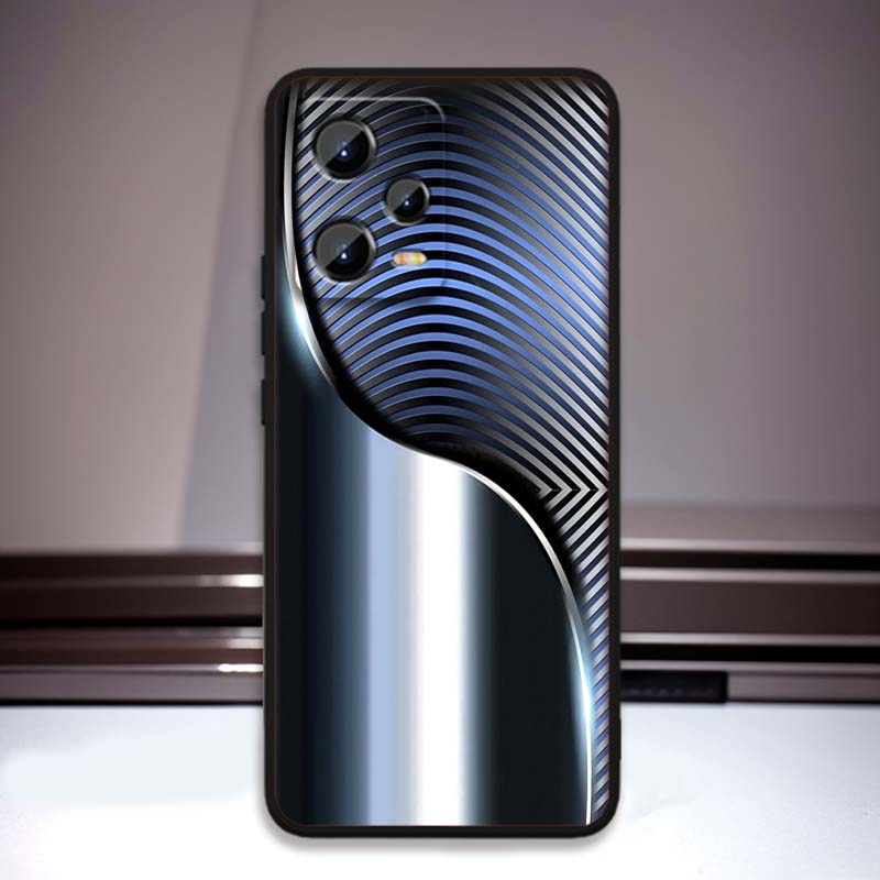 Technology Art Illustration Phone Case For Xiaomi Redmi Note 15 14 13 12 12S 11E 11 11S Pro Plus 4G 5G Black Soft TPU