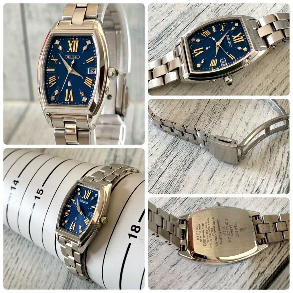 [USED] Limited Edition SEIKO Lucia Watch 1B32-0AA0 Radio-Controlled Solar Navy