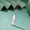 Dreamtimes Collana Girocollo Moda Pesci Marini Per Ragazze Donne Signore Boho Ciondolo in Acciaio Inossidabile Gioielli Accessori Geometrici