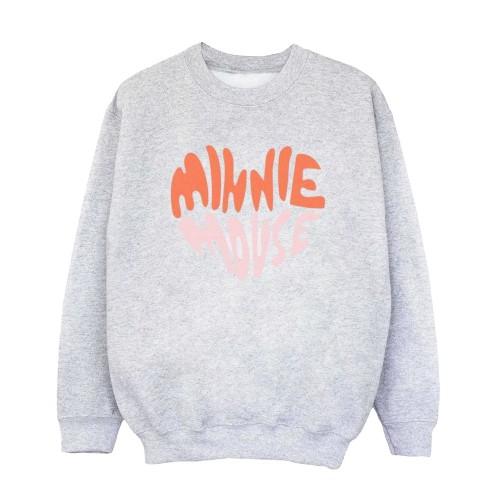 Disney Womens/Ladies Minnie Mouse Heart Shaped Sweatshirt