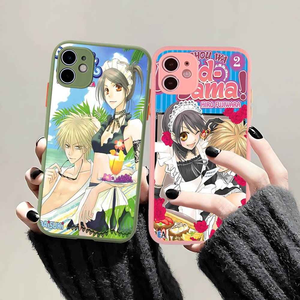 Kaichou Wa Maid-Sama Pour IPhone 15 16 Pro Max 11 12 13 14 XS XR X Plus 16E Coque de Téléphone Mate Translucide