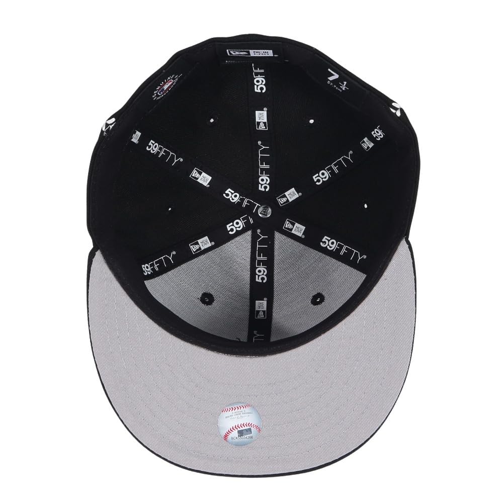 New Era 59FIFTY MLB Ball Stitch LA Size 7 5950 BALL STITCH WSSP LOSDOD NER36C5358 Cap, Black, 3/8, BLK, 14388873,