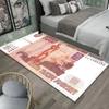 Creative Money Print Kitchen Bills Crystal Velvet Rug Machine Washable NonSlip Entryway Floor Mat for Indoor Porch Bathroom