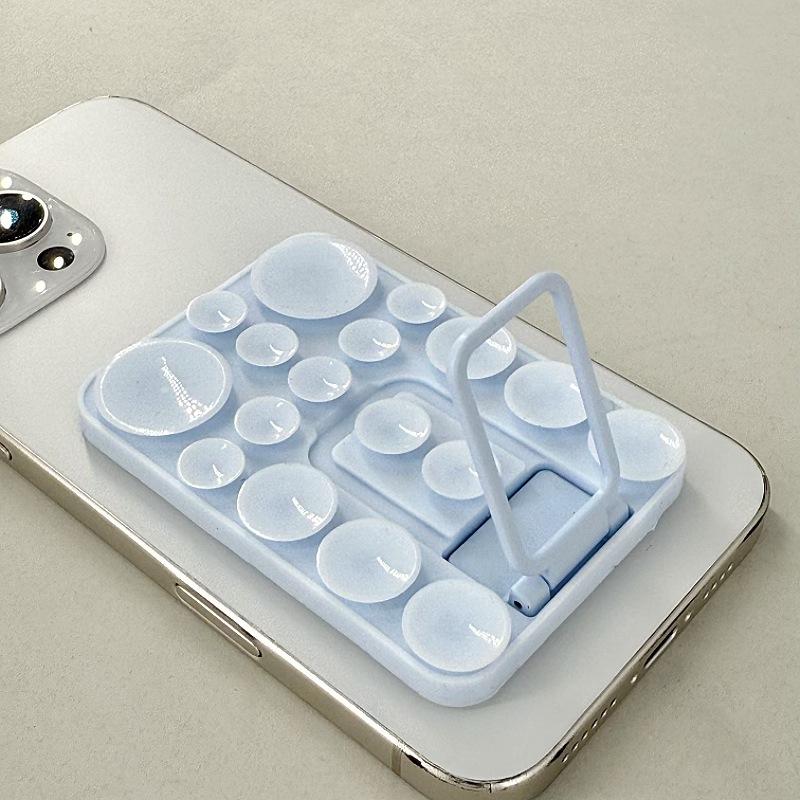 Multi-Functional Silicone Folding Suction Cup Phone Stand & Anti-Slip Back Sticker