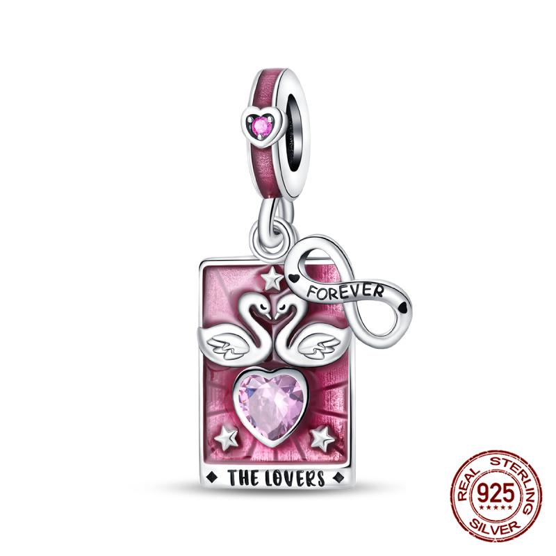 Genuine Copper Tarot Style Cards Sun Celestial Star Moon Charms Fit Authentic Bracelets Women'S Jewelry Making Birthday Gift