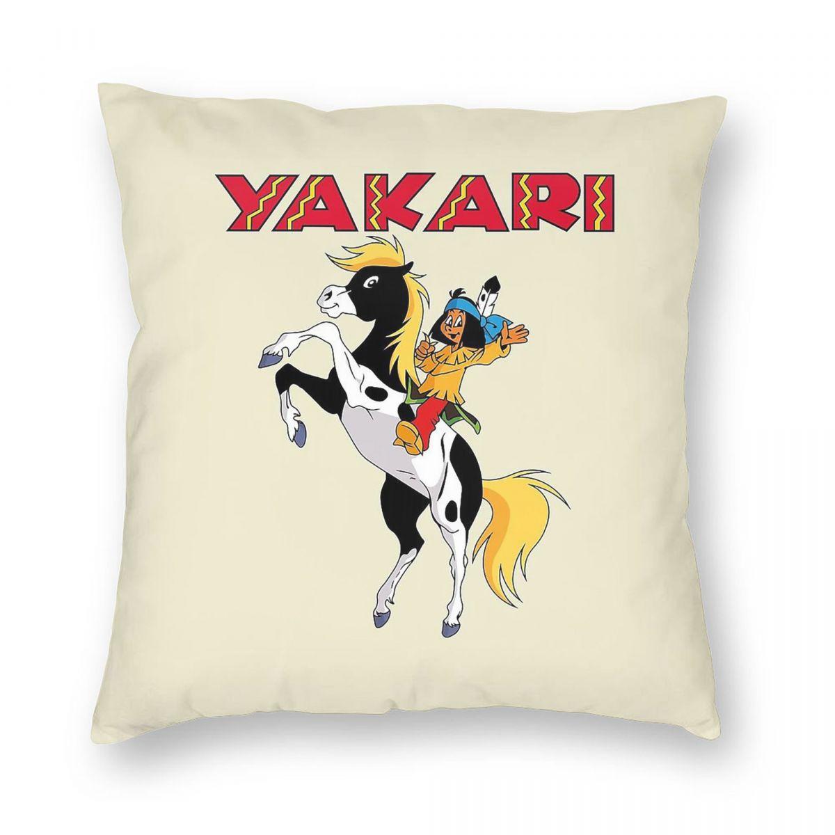 

Yakari A Spectacular Journey Pillowcase Polyester Linen Velvet Creative Zip Decorative Throw Pillow Case Home Cushion Case 30cmx30cm
