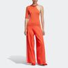 Adidas Originals Three Stripes Wide Leg Casual Pants Women Bottoms Red DU7871
