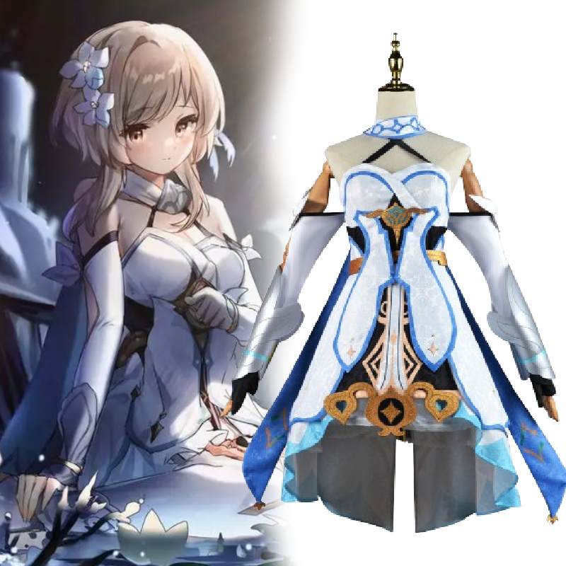 Genshin Lumine Impact Cosplay Costume Set Cartoon Game Virtual Cute Characters