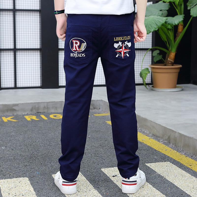 Children Trousers Kids Clothing Casual Pants Waist Mid Elastic Cotton Casual Jeans Boys