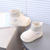Kids Winter Warm Snow Boots Girls Boys PU Upper Rubber Sole Thick Fleece Lined Flat Ankle Booties