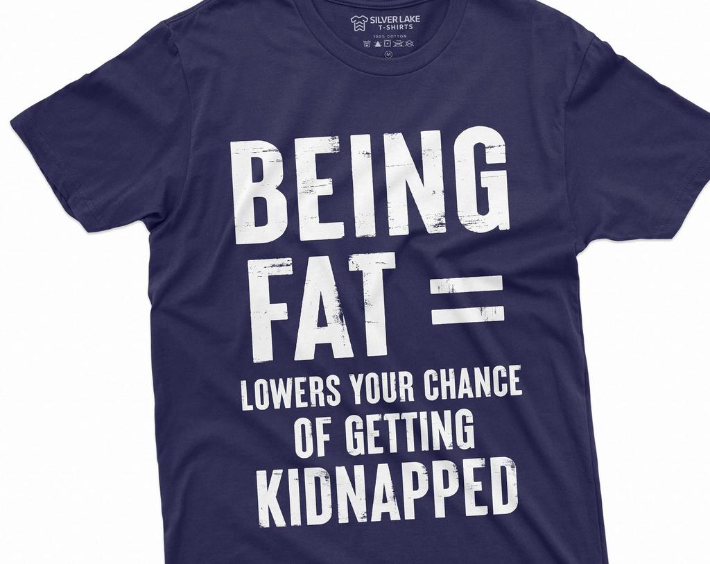 Men's Funny Bein Fat Positive T-shirt Birthday Gift For Him Her Guys Funny shirts