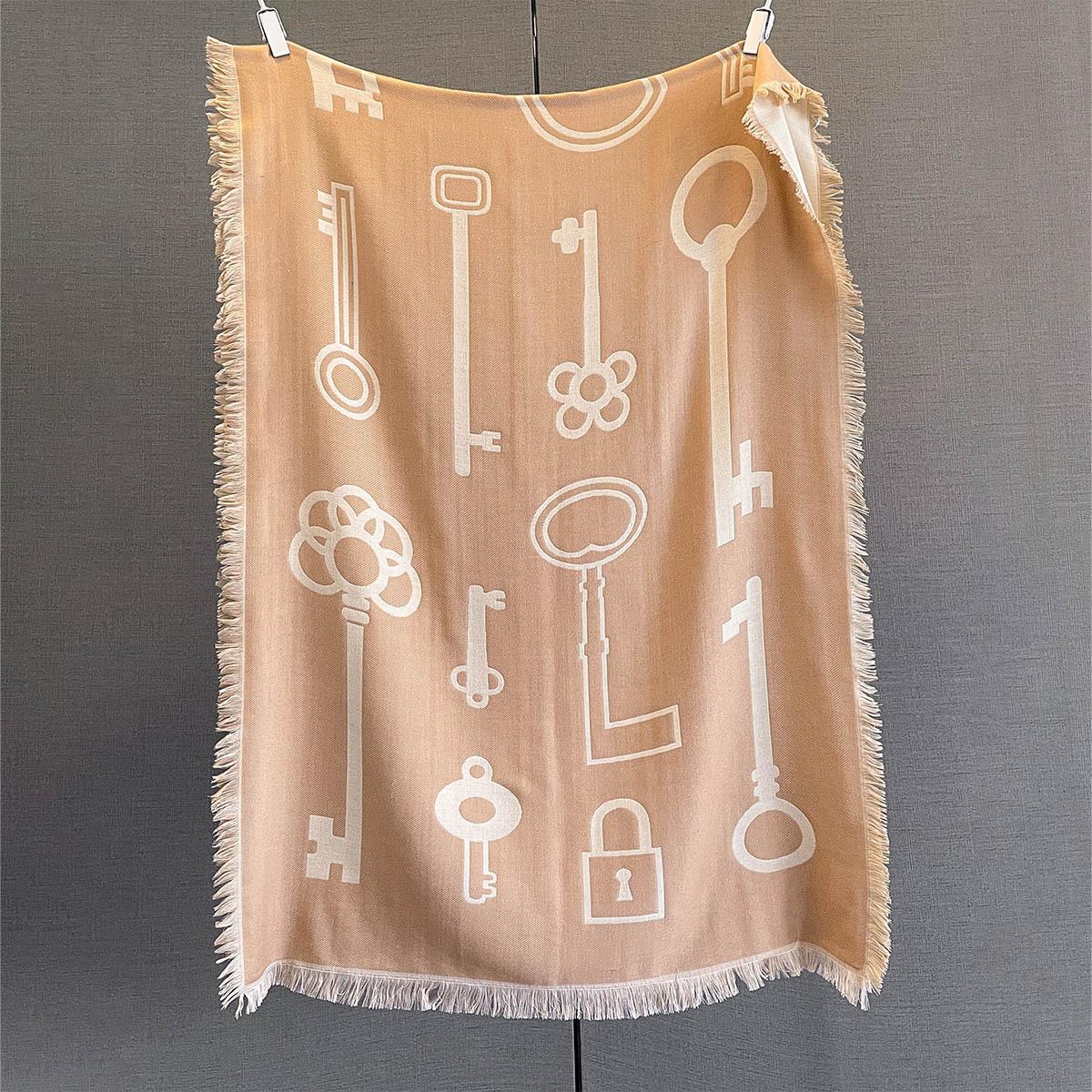 

Luxury Thickened Warm Key Print Scarf Women s Long Tassel Pashmina Shawl Faux Cashmere Warps Autumn Winter High Quality Blanket