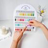 Premium Acrylic Nail Color Plate Magnet Nail Tips Display Board Comparison Color Card With Number Stickers For Nail Salon