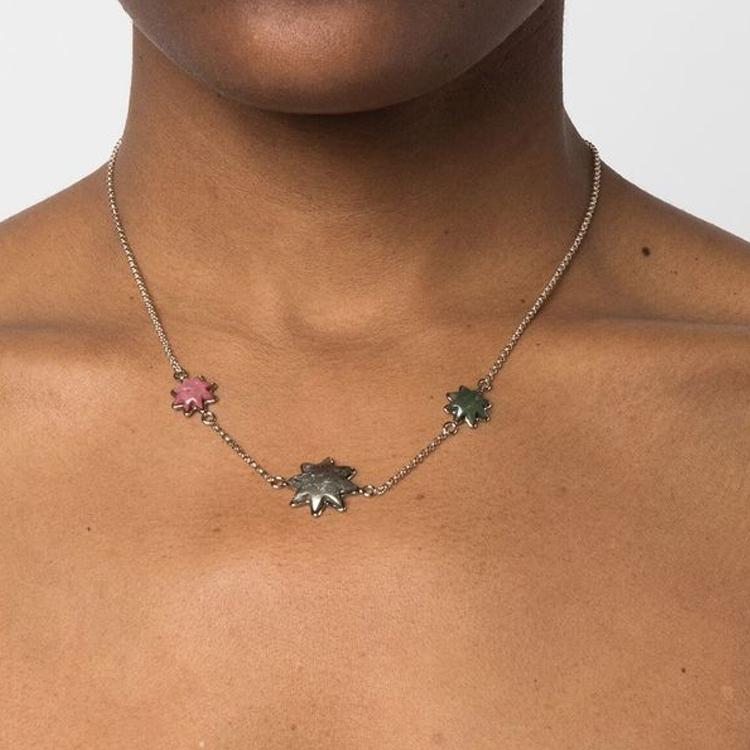 Chloe Patterned Decorative Necklace Women necklace Antique-Bronze CHC23SFO78BPR