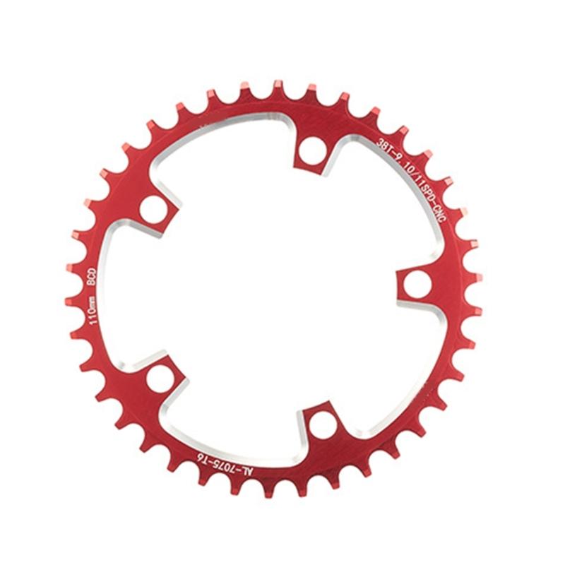 110BCD/130BCD Narrow Wide Chainring Aluminum Alloy Mountain Bicycles 5 Screws Round Chainring Direct Mounted Chainring
