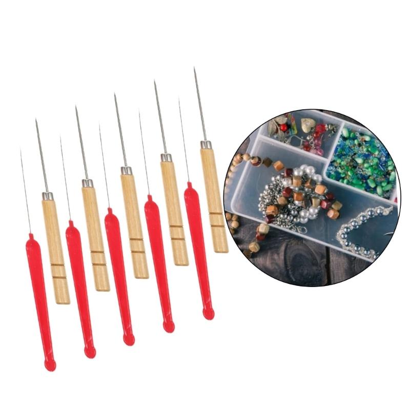 10Pcs Multipurpose Beading Needle Assorted Size Stainless Steel Beading Needle Tool For Handmade Jewelry Sewing Craft