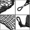 Car Rear Cargo Net, Universal Adjustable Elastic Trunk Cargo Storage Organizer Net Compatible For SUV, Jeep, Truck, Storage Nylon Mesh Double-Layer