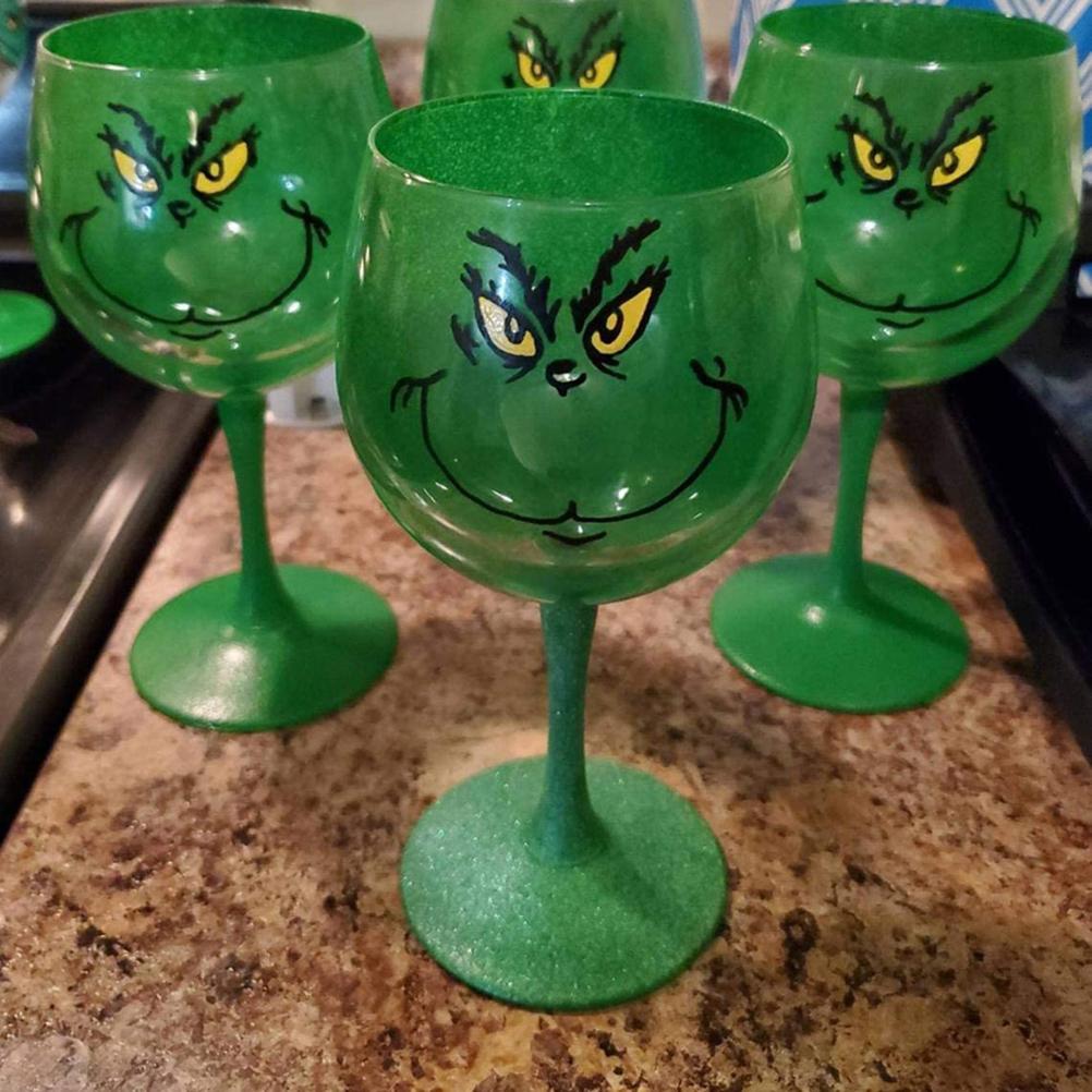 10 kusů Vánoční nálepka dekorace kreslená karikatura vinylové nálepky na ozdoby pro