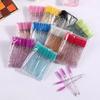 50-Pack Disposable Crystal Mascara Wands and Eyelash Combs