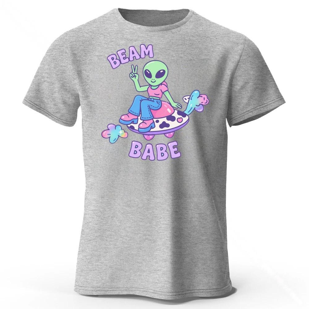 

Summer Alien Cotton Short Sleeves Men s Loose Oversized Comfortable Sports T-shirt Casual Top XXL серый