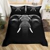 Elephant Duvet Cover Full Queen Size Wild Animal Bedding Set for Boys Girls Bedroom Dorm Decor Nature Wildlife Comforter Cover