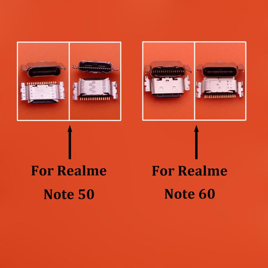 10-100PCS For Realme Note 60 50 USB Charging Port Dock Plug Charger Connector Socket Repair Parts