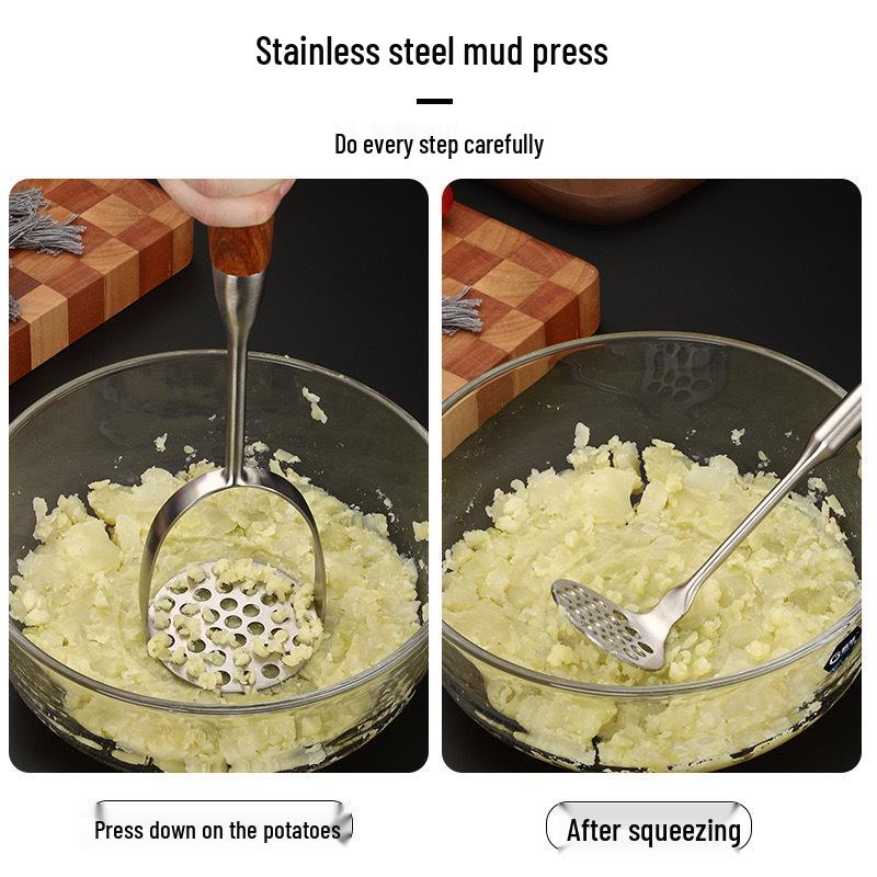 304 Stainless Steel Potato and Baby Food Masher Spoon