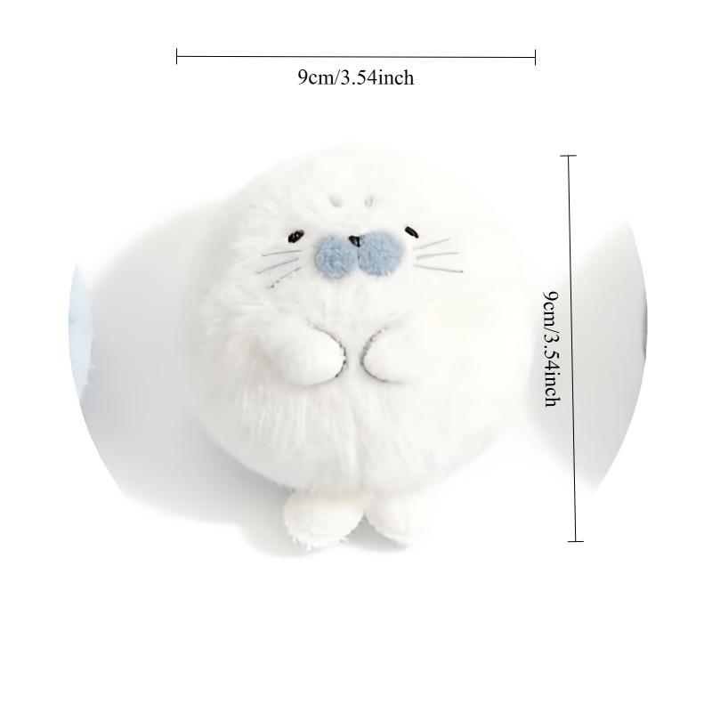 

Cute Soft Seal Plush Keychcains Kawaii Animal Children Schoolbag Pendant Knapsack Accessories Christmas New Year Gifts