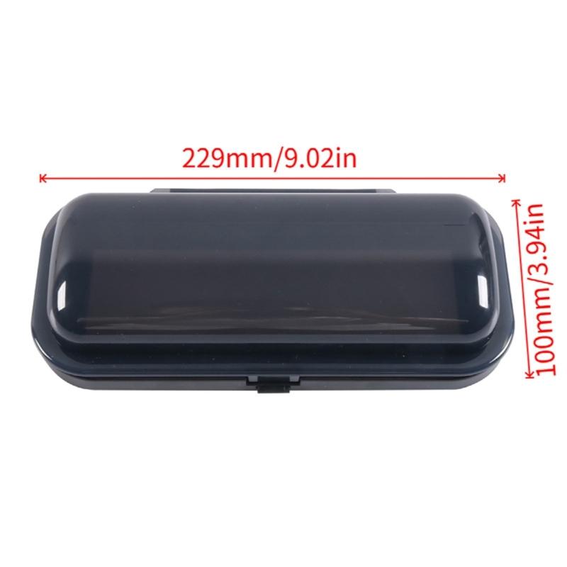 Gray Plastic Marine Radio Panel Cover with Rounded Profile and Visible Window Area for Boat Receiver Face Coverage in Marine Installations, 1 Set