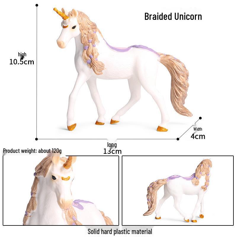 European Mythical Pegasus Unicorn Toy Model: Elf, Mythical Creature, Magic Beast 