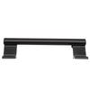 Dual-Sided Black Surface-Mounted Sliding Barn Door Handle