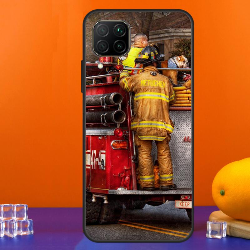 Firefighter Fire Fireman For Huawei Nova Y90 Y91 Y60 Y70 Y72 Y61 9 10 SE 12i 12s 11i 5T P60 Pro P20 P30 P40 Lite Case