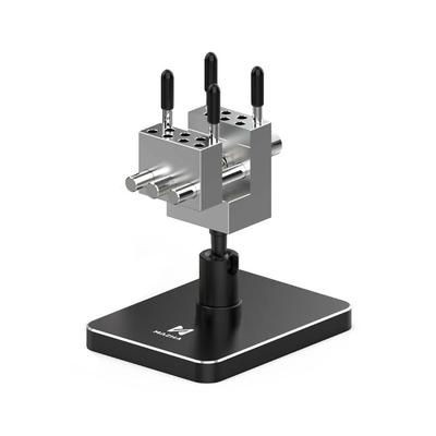 Aluminum Alloy Mini Table Vise Model Building Model Assembly 2in1 Bench Vise Detachable 14 Holes Mini Vise DIY Fixing Tools