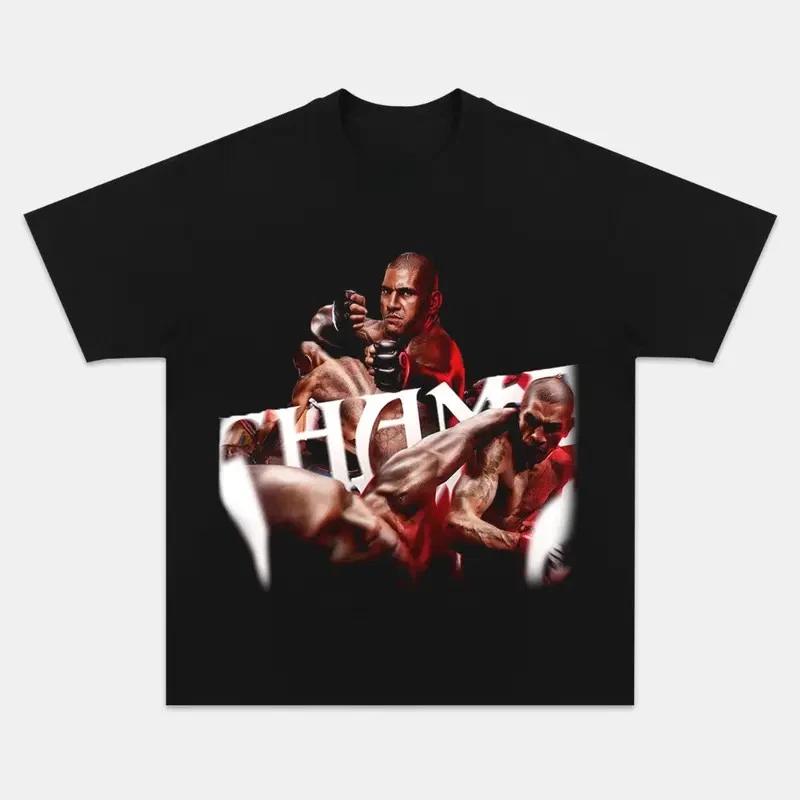 COMBATWEAR Retro 90s Alex Pereira Graphic Tee, Unisex Boxing Shirt M