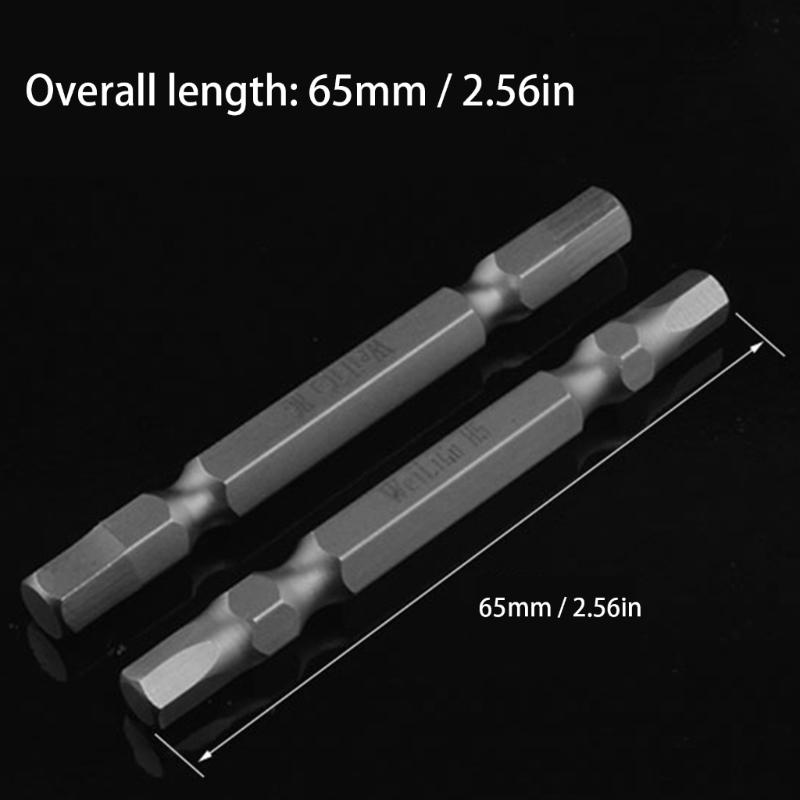 6pcs Double Headed Magnetic Hex Driver Bits Alloy Steel Magnetic Hex Bits For Long Lasting Performances And Efficiency