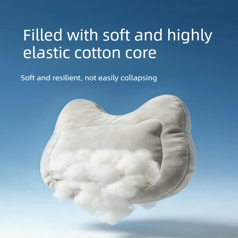For Premium Suede Elastic Car Headrest, Neck Support Pillow, Relieve Neck Soreness, Universal for All Seasons