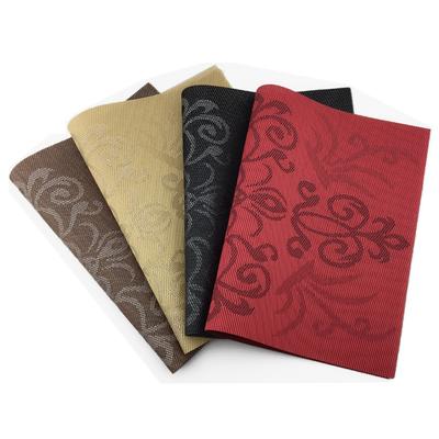 4 farben Pvc Tischset Royal Luxus Esstisch Matte Set Tisch Schüssel Pad Serviette Esstisch Tablett Matte 4 stücke Untersetzer Kinder Tisch Set