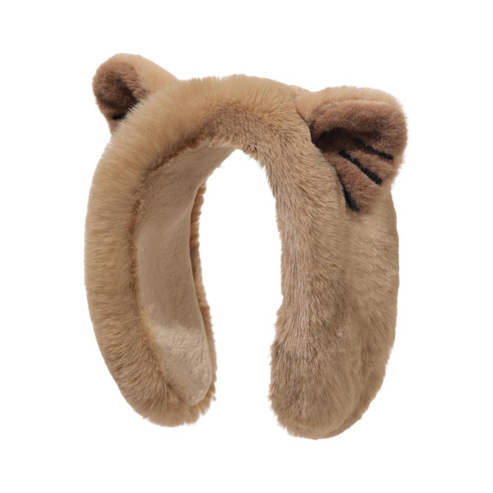Fashion Plush Winter Bear Earmuffs Anti-Freeze Cartoon Ear Protection Cover Keep Warm Thickening Ear Warmer for Women Girls