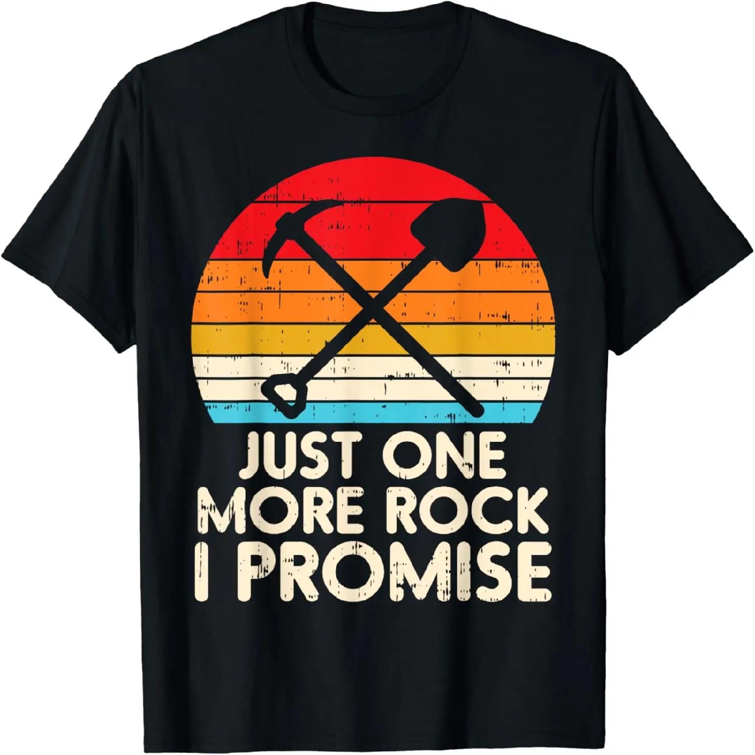 One More Rock Promise Retro Geology Science Geologist Gift T-Shirt XXXXXL разноцветный
