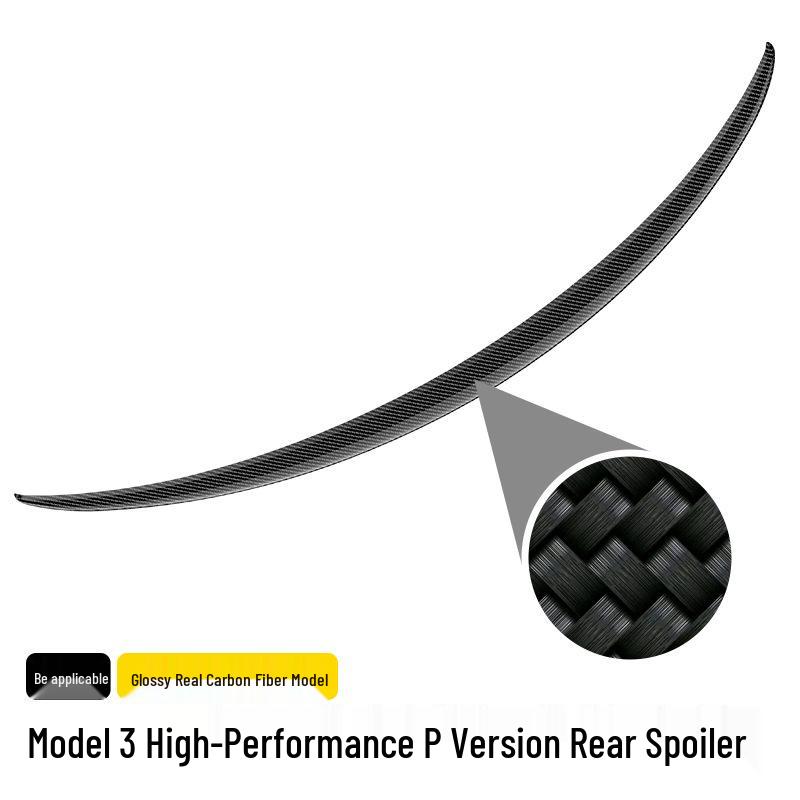 Tesla Model 3/Y Refreshed Dry Carbon Fiber High-Performance Rear Spoiler