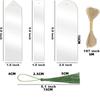 Transparent Blank Bookmarks Acrylic Unfinished Bookmarkers DIY Bookmarks  Crafts Decors