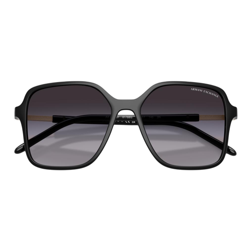 Emporio Armani Sunglasses With Logo Simple Trendy Versatile Irregular Frame Unisex sunglasses Black 0AX4163SF-81788G