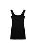 Classic Black Satin Dress With Bow Tie Waist For Office And Formal Events