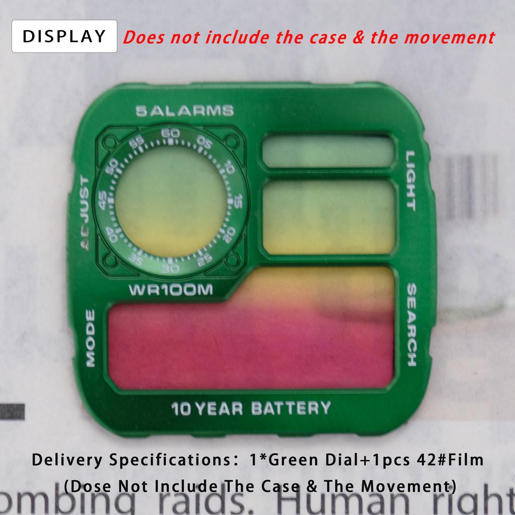 AE1200 Metal Dial & Case Mod Kit Modifed Upgrade Copper Dial Steel Case For Casio 3299 AE-1200 Replacement Watch Accessories